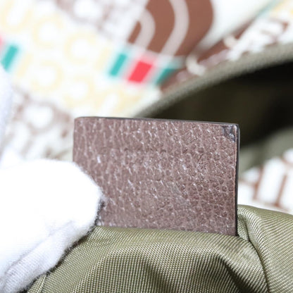 Gucci Gucci x The North Face Zip Backpack Printed Nylon, ECRU, NYLON, Backpack