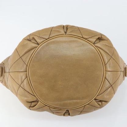 Chanel Cloudy Bundle Hobo Quilted Lambskin, BROWN, LEATHER, Handbag