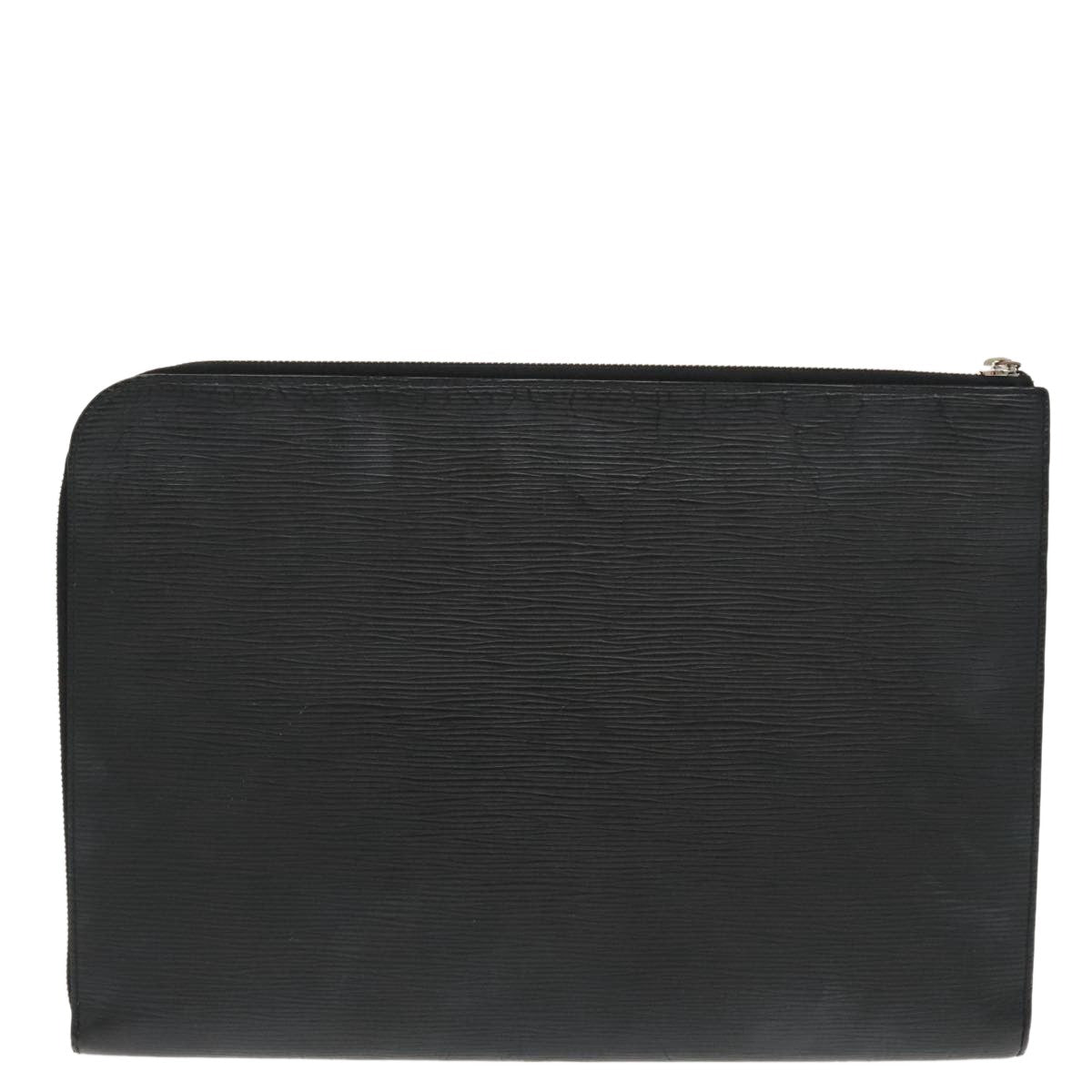 Louis Vuitton Pochette Jour Initials Epi Leather, BLACK, LEATHER, Clutche & pouche