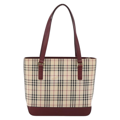 Burberry Nova Check Tote Canvas and Leather, BEIGE, CANVAS, Tote bag