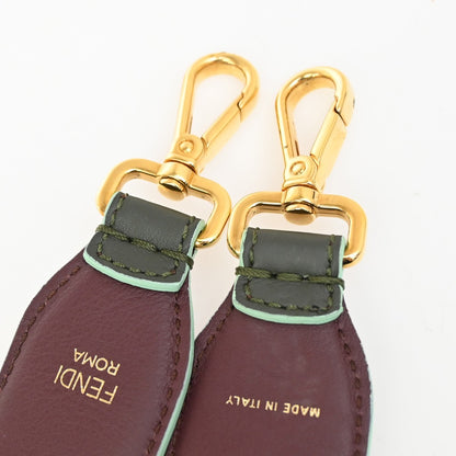 Fendi Mini Strap You Short Shoulder Strap Studded Leather, MULTICOLOUR, LEATHER, Straps