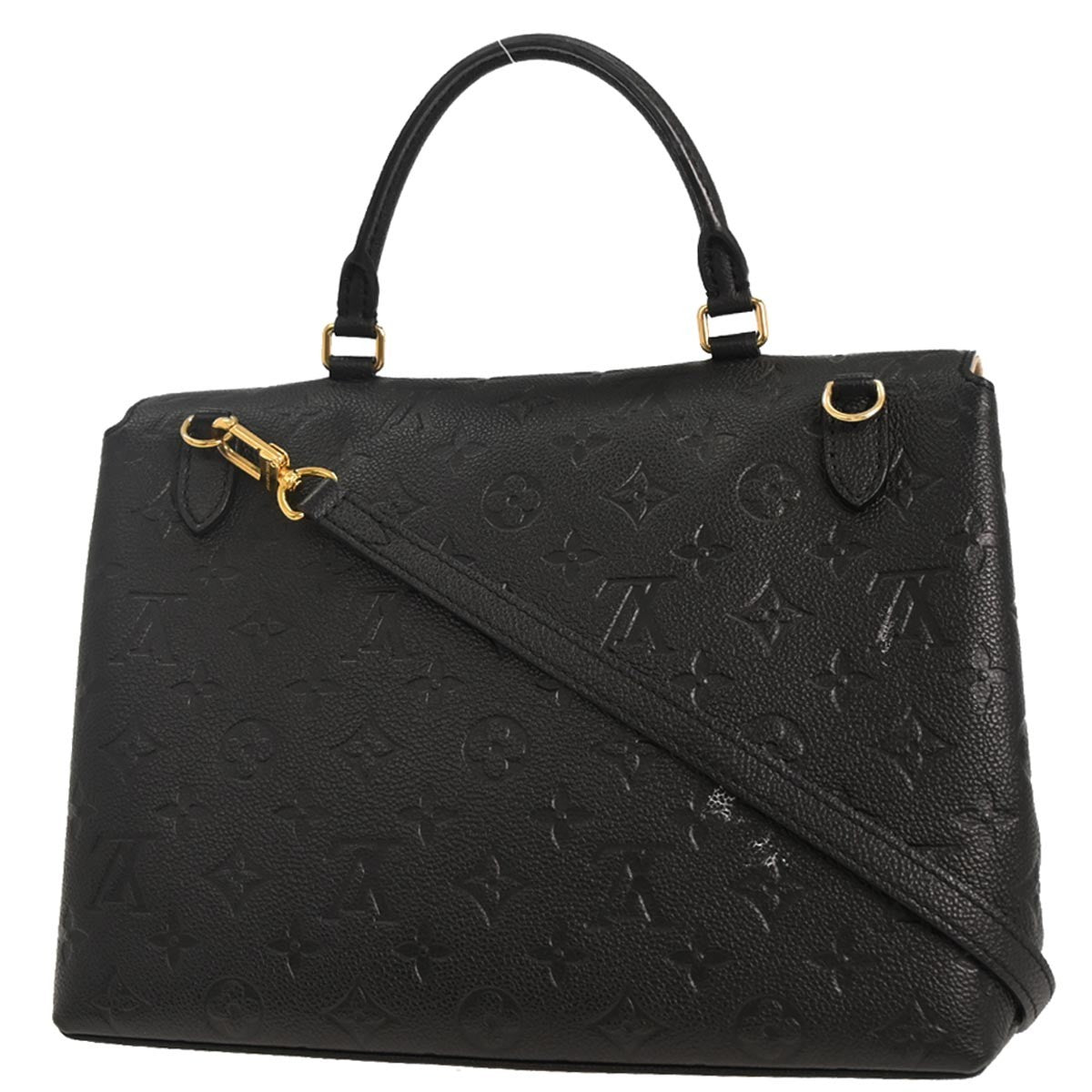 Louis Vuitton Marignan Handbag Monogram Empreinte Leather, BLACK, LEATHER, Handbag