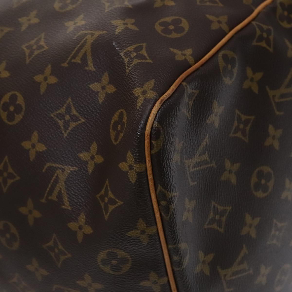 Louis Vuitton Keepall Bag Monogram Canvas, BROWN, CANVAS, Travel bag