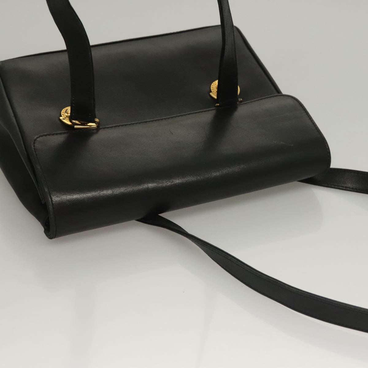 Versace Vintage Flap Shoulder Bag Leather, GOLD, LEATHER, Shoulder bag