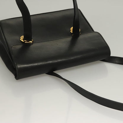 Versace Vintage Flap Shoulder Bag Leather, GOLD, LEATHER, Shoulder bag