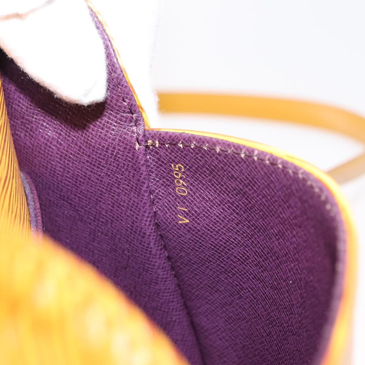 Louis Vuitton Saint Cloud Handbag Epi Leather, YELLOW, LEATHER, Shoulder bag