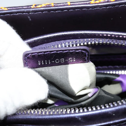 Christian Dior Lady Dior Bag Anselm Reyle Cannage Quilt Leather, Purple, Leather, Handbag