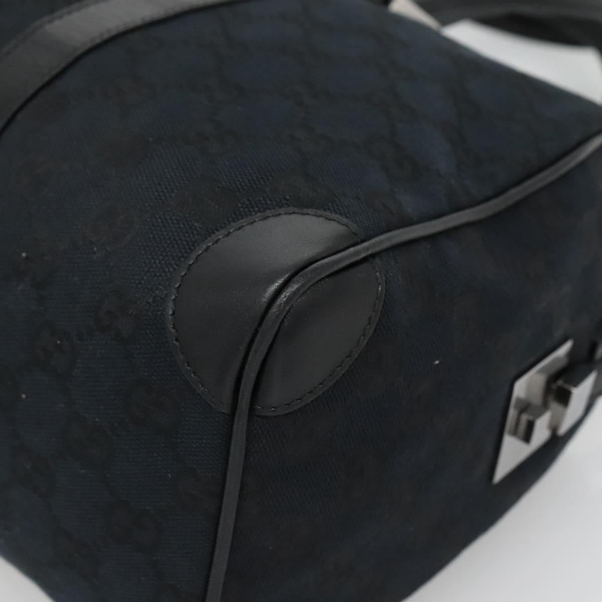 Gucci Vintage Zip Boston Bag GG Canvas, BLACK, CANVAS, Handbag