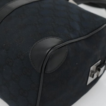 Gucci Vintage Zip Boston Bag GG Canvas, BLACK, CANVAS, Handbag