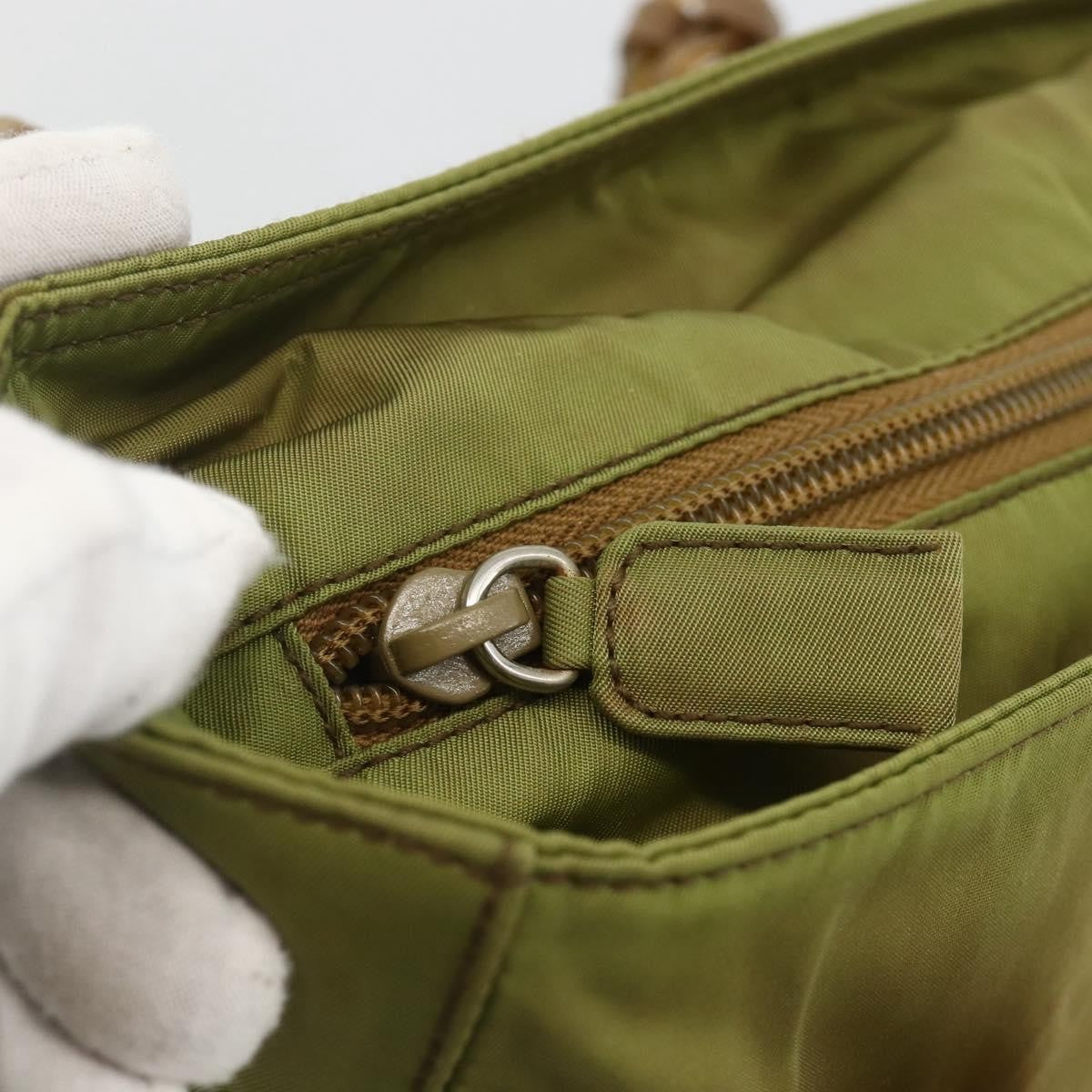 Prada Vintage Tote Tessuto, Khaki, Nylon, Tote Bag