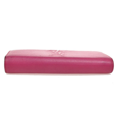 Saint Laurent Belle de Jour Flap Wallet Leather, PINK, LEATHER, Wallets
