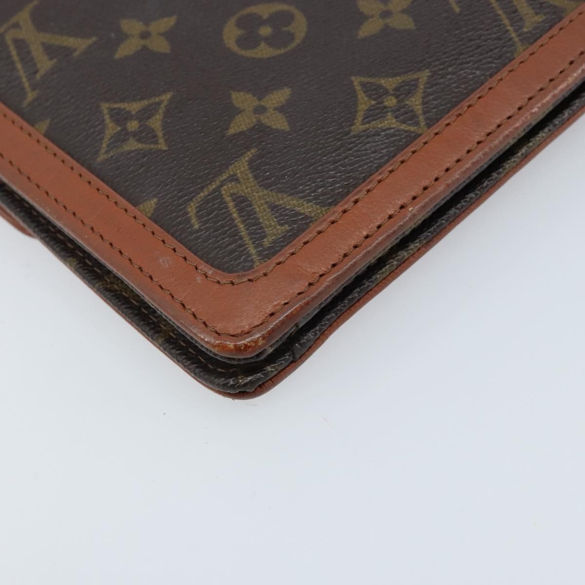 Louis Vuitton Dame Pochette Monogram Canvas, BROWN, CANVAS, Clutche & pouche