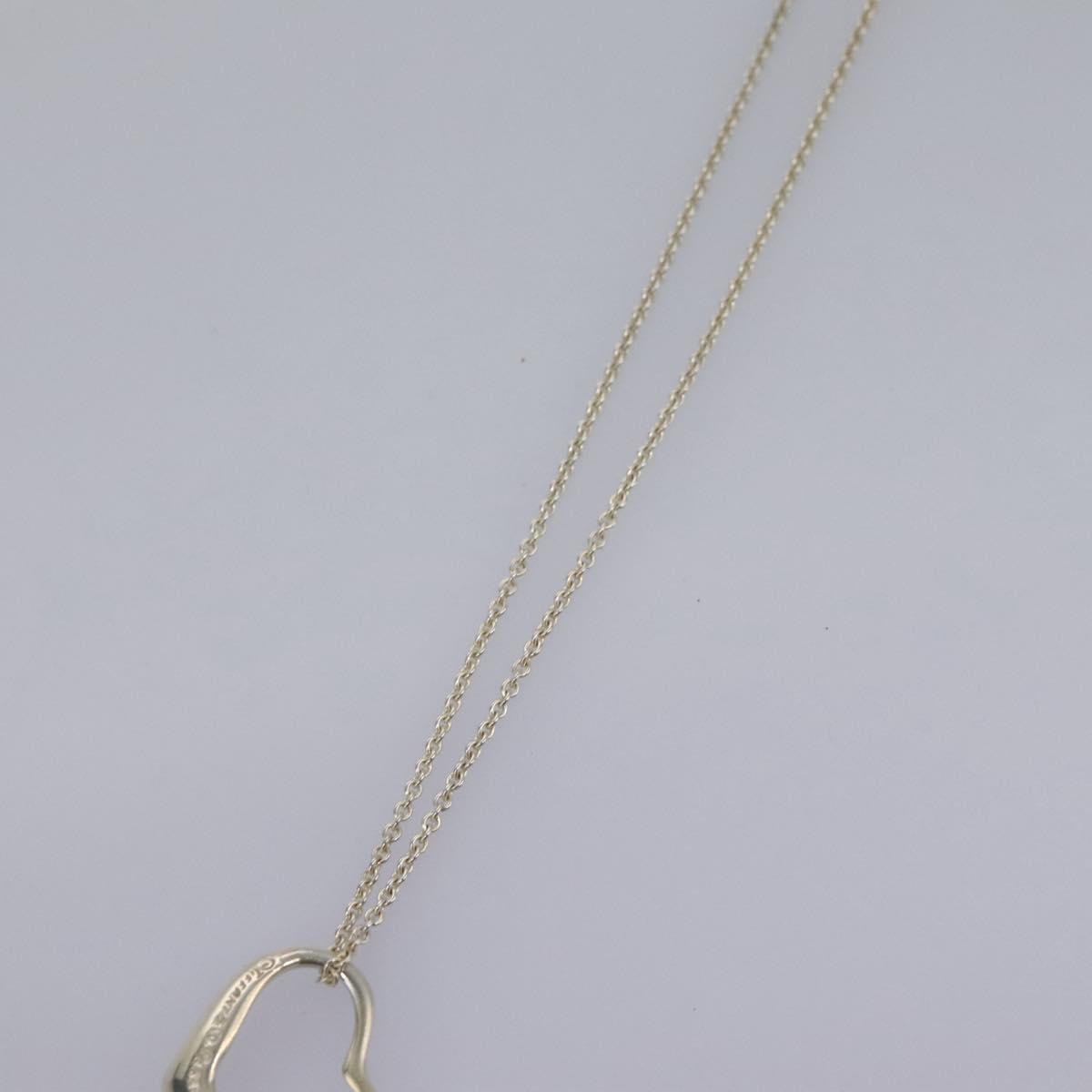 Tiffany & Co. Elsa Peretti Open Heart Pendant Necklace Sterling Silver, SILVER, SILVER, Necklace