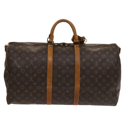 Louis Vuitton Keepall Bandouliere Bag Monogram Canvas, BROWN, CANVAS, Travel bag