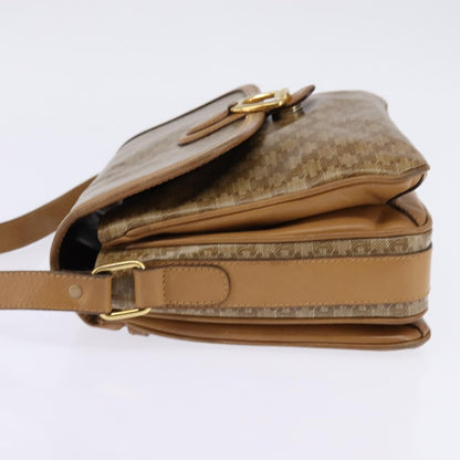 Celine Macadam Shoulder Bag PVC Leather, BEIGE, CANVAS, Shoulder bag