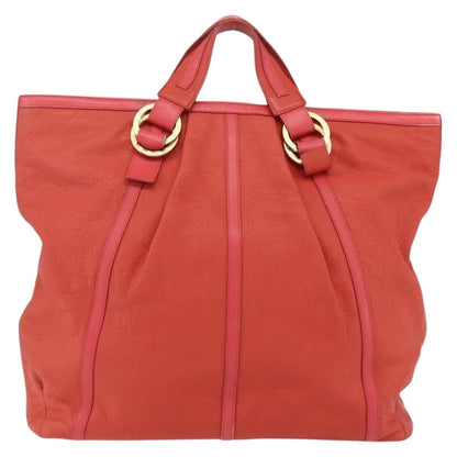 Bvlgari Chandra Top Handle Bag Leather, PINK, LEATHER, Tote bag