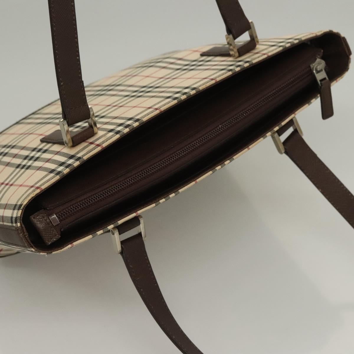 Burberry Nova Check Tote canvas check pattern, BEIGE, CANVAS, Tote bag