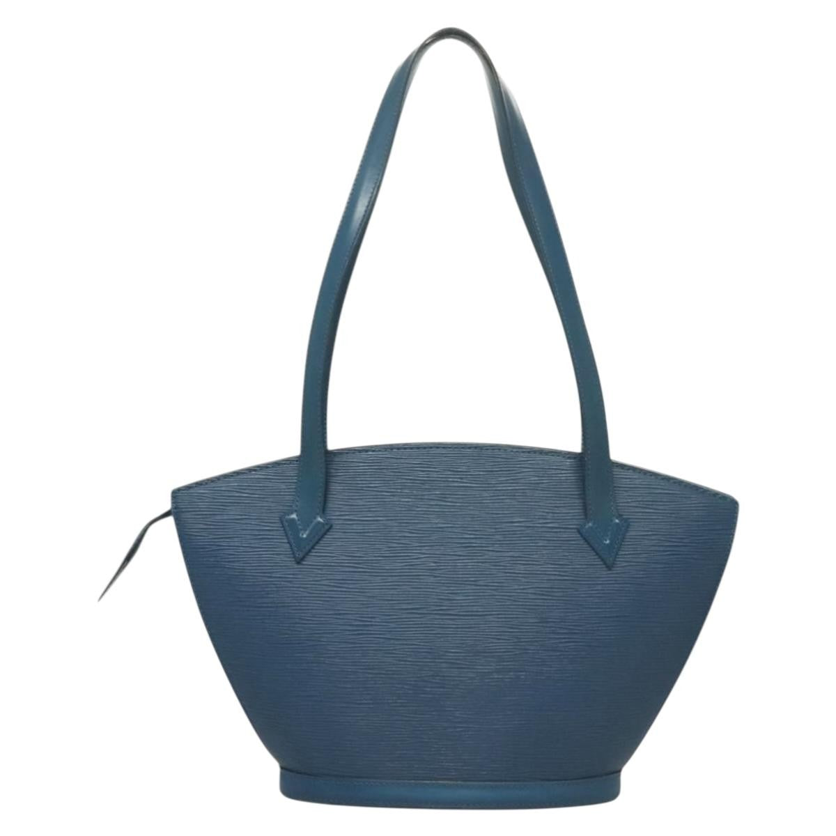 Louis Vuitton Saint Jacques Handbag Epi Leather, BLUE, LEATHER, Handbag