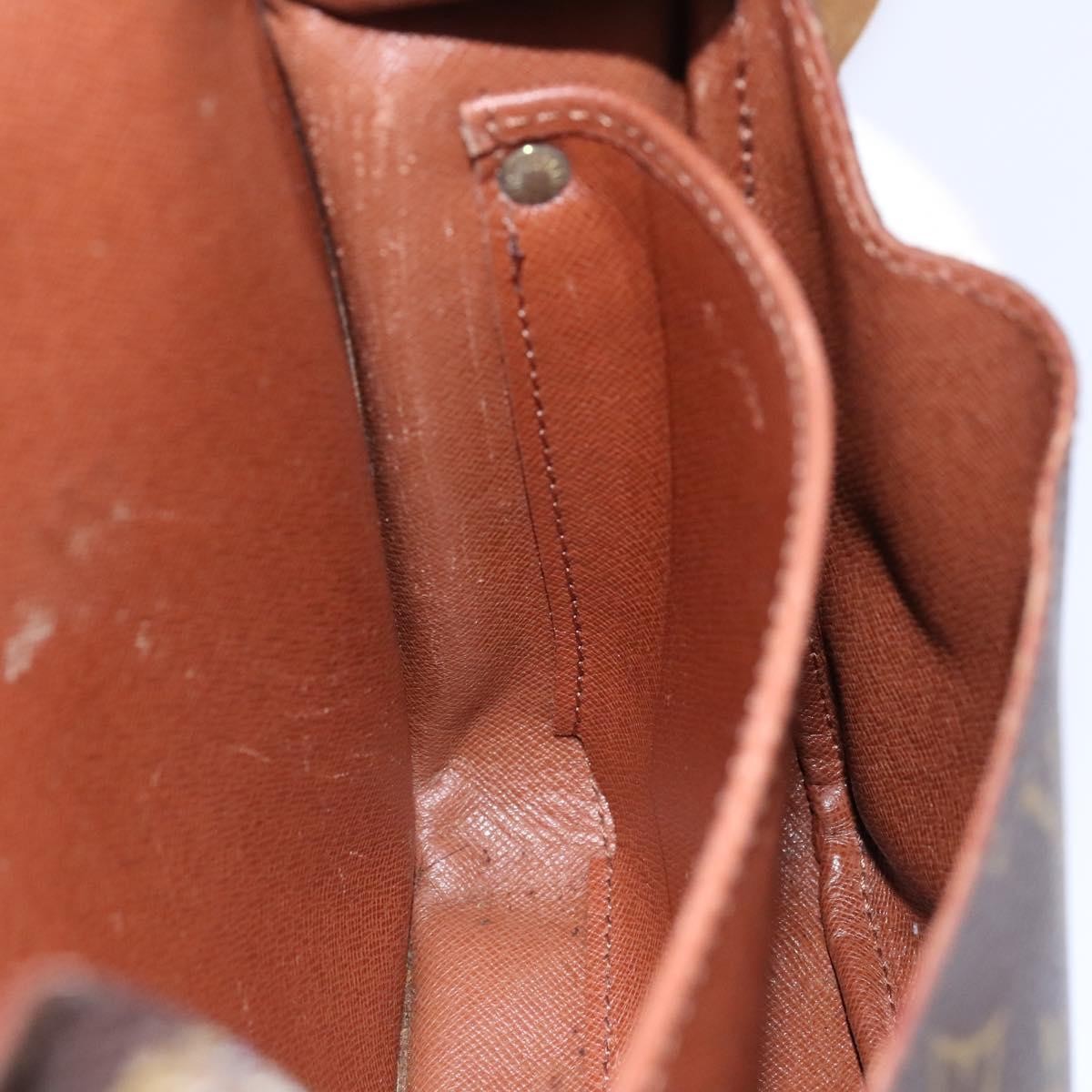 Louis Vuitton Cartouchiere Handbag Monogram Canvas, BROWN, CANVAS, Shoulder bag
