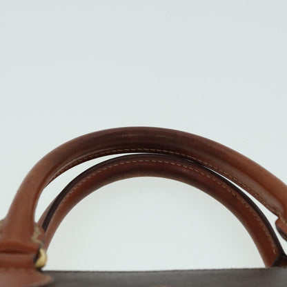 Celine Vintage Macadam Handbag Canvas, BROWN, CANVAS, Handbag