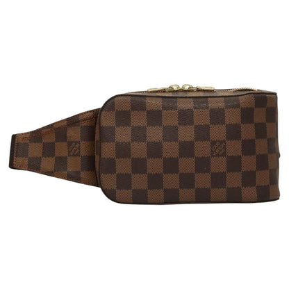 Louis Vuitton Geronimos Waist Bag Damier, BROWN, CANVAS, Travel bag