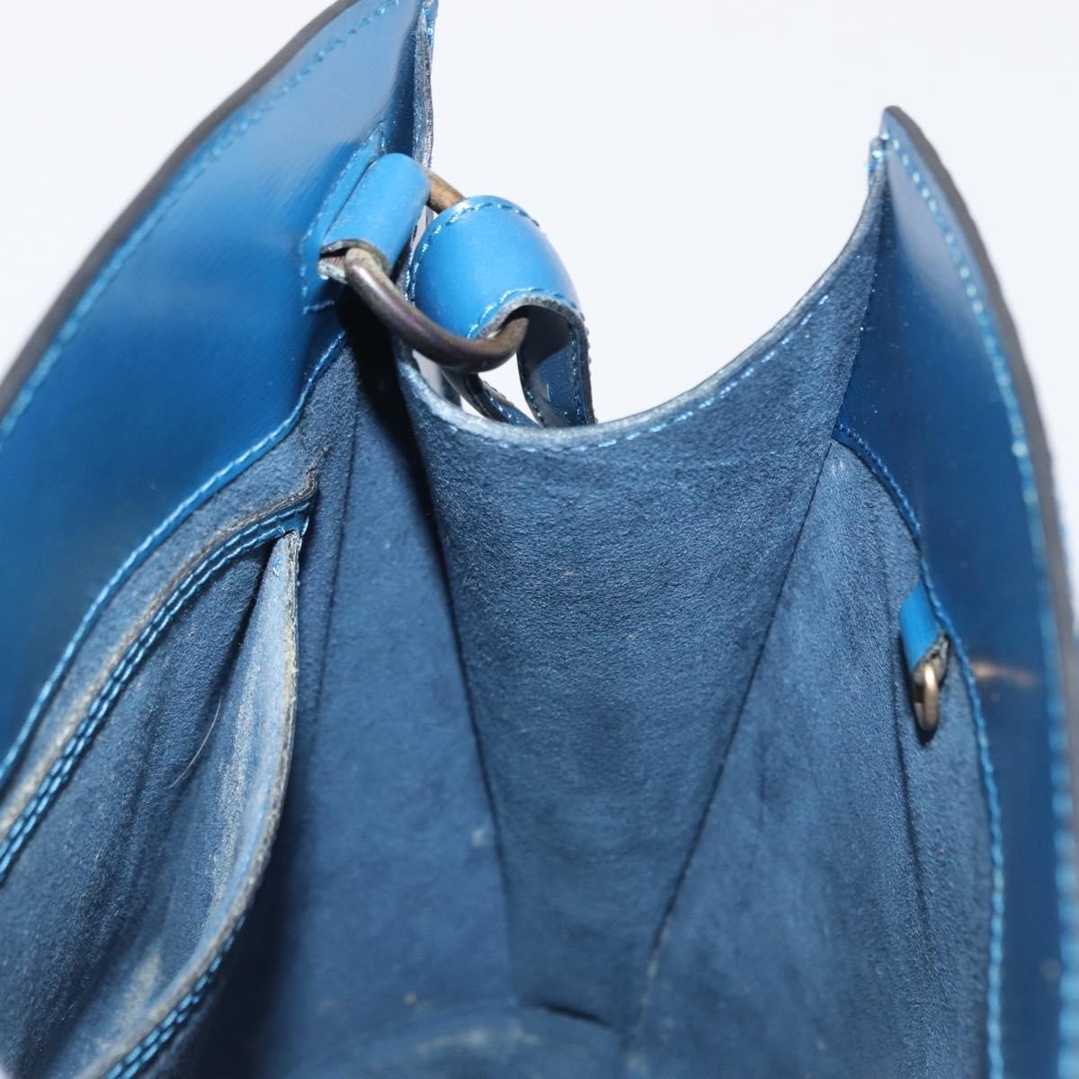 Louis Vuitton Cluny Shoulder Bag Epi Leather, BLUE, LEATHER, Shoulder bag