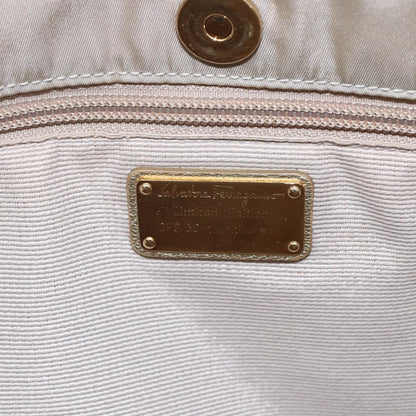 Salvatore Ferragamo Vintage Top handle handbag Nylon, BEIGE, NYLON, Tote bag