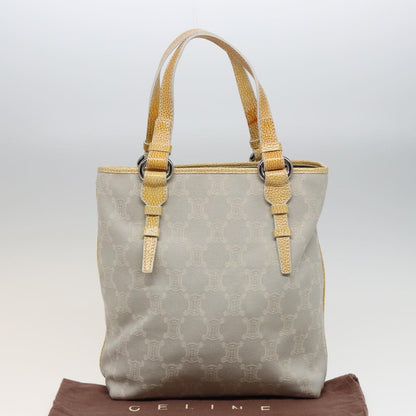 Celine Vintage Macadam Tote bag Canvas, YELLOW, CANVAS, Tote bag