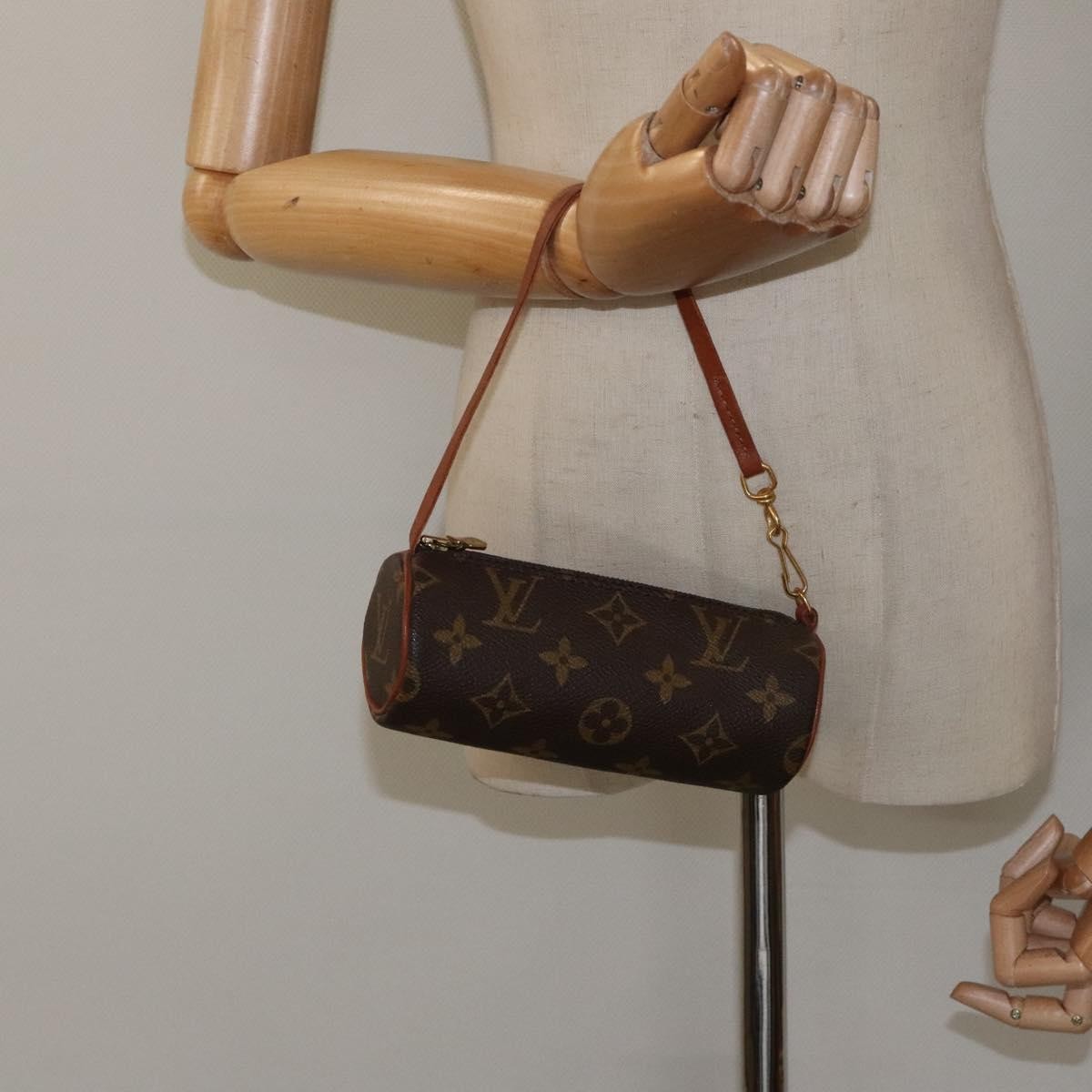 Louis Vuitton Papillon Pochette Monogram Canvas, BROWN, CANVAS, Handbag
