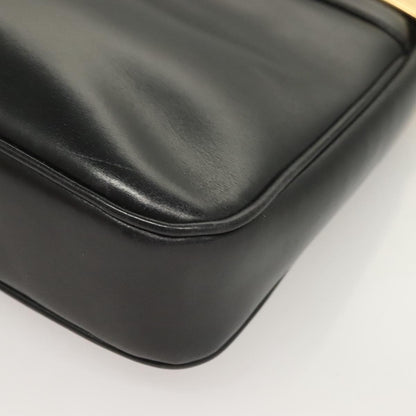 Gucci Vintage Shoulder Bag Leather, BLACK, LEATHER, Shoulder bag