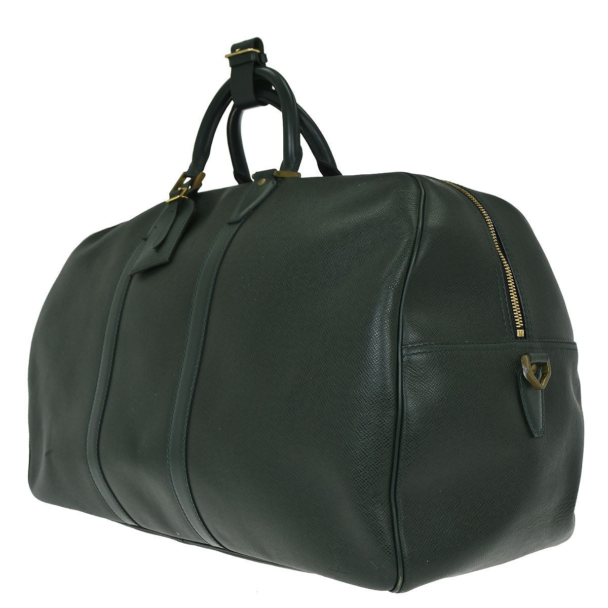 Louis Vuitton Kendall Handbag Taiga Leather, Green, Leather, Travel Bag
