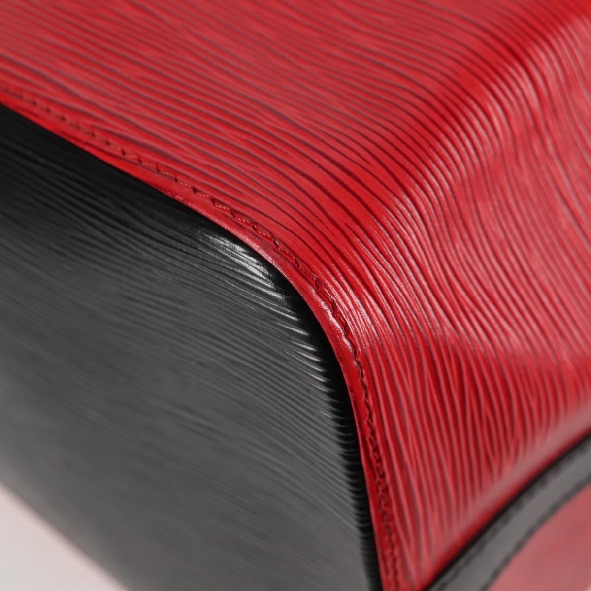 Louis Vuitton Bicolor Petit Noe Handbag Epi Leather, BLACK, LEATHER, Handbag