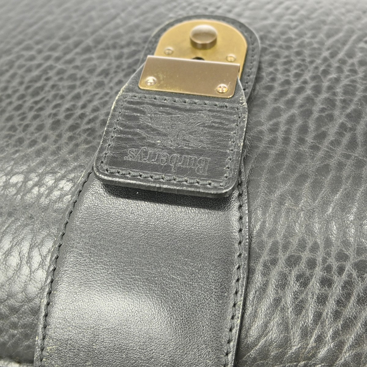 Burberry DK88 Doctor Bag Leather, BLACK, LEATHER, Handbag