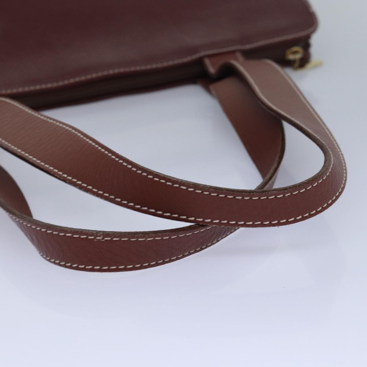Burberry Handle Tote Leather, BROWN, LEATHER, Tote bag