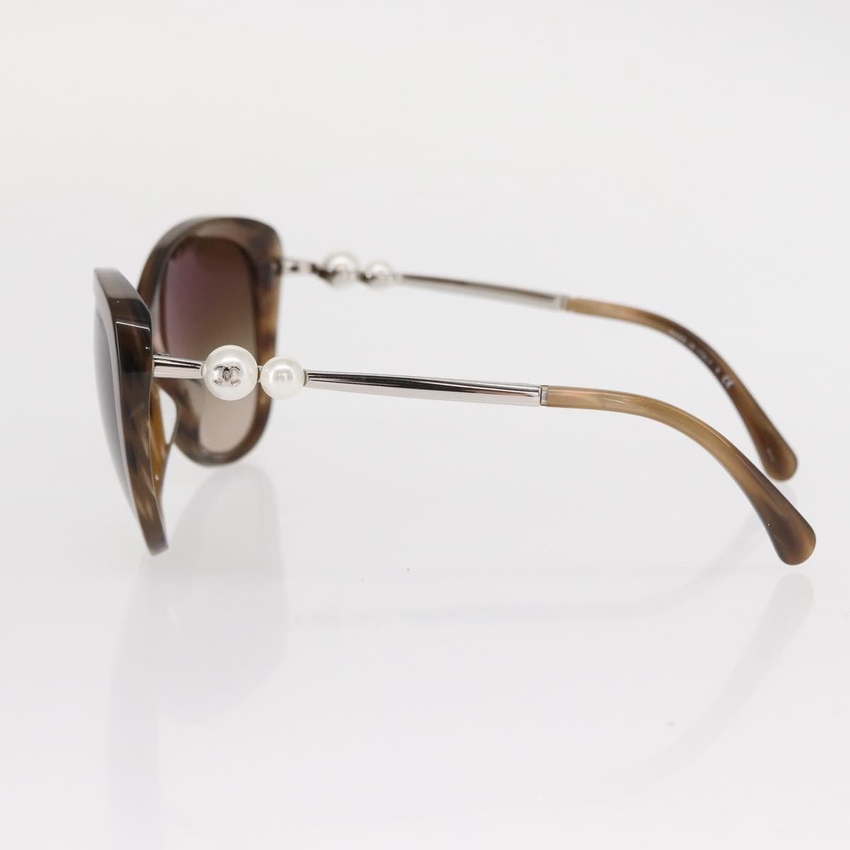 Chanel Logo CC Sunglasses Plastic, Brown, Plastic, Sunglasses