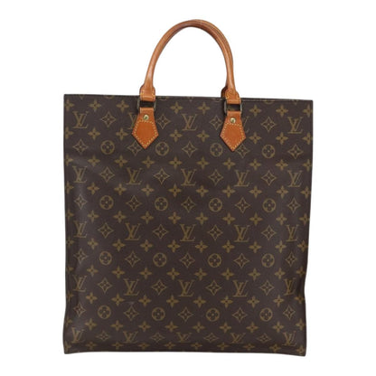 Louis Vuitton Vintage Sac Plat Bag Monogram Canvas, BROWN, CANVAS, Tote bag