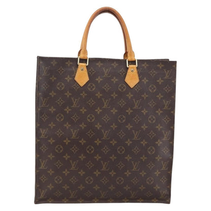Louis Vuitton Vintage Sac Plat Bag Monogram Canvas, BROWN, CANVAS, Tote bag