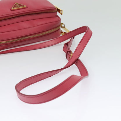 Prada Front Pocket Crossbody Bag Saffiano Leather, PINK, LEATHER, Shoulder bag