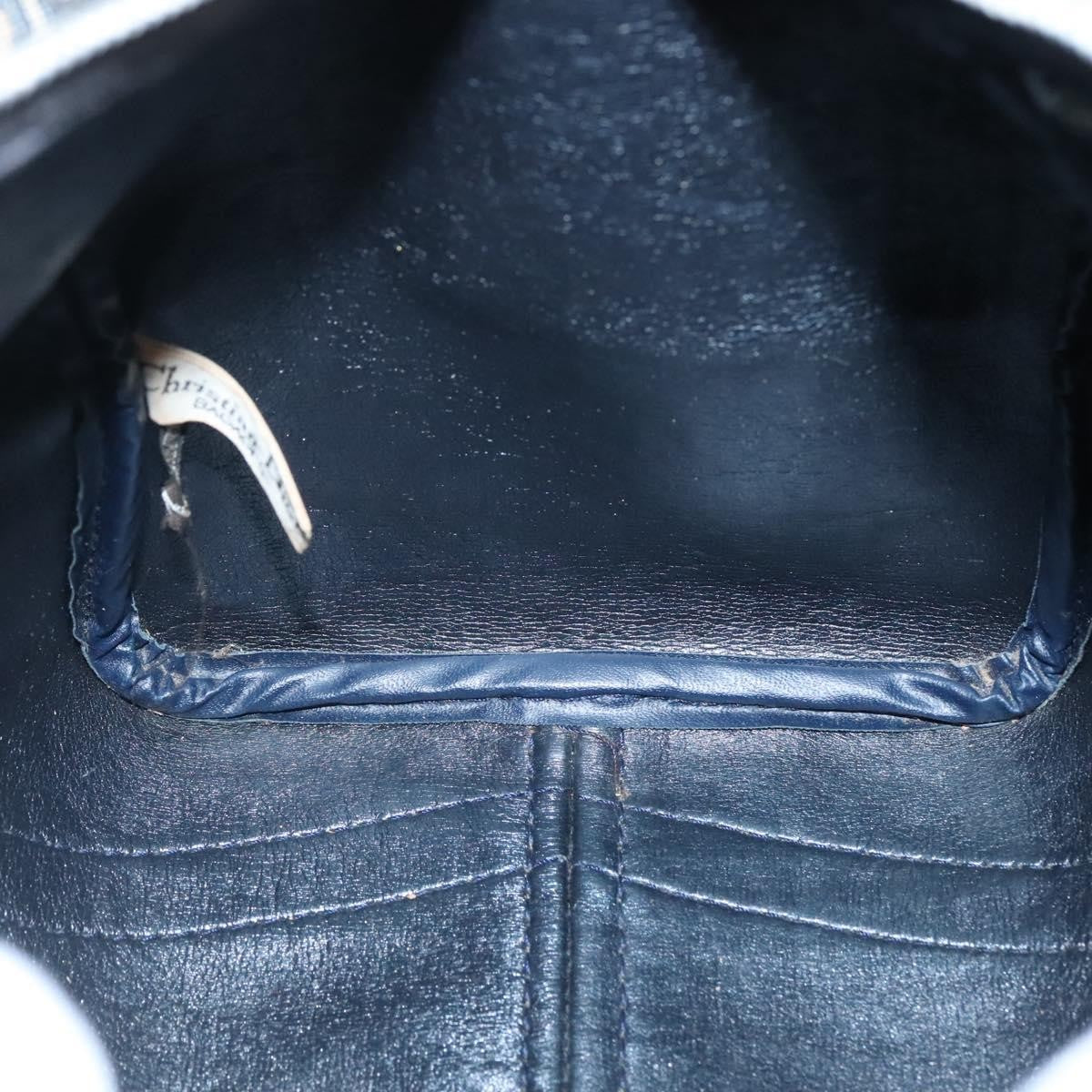 Christian Dior Bowling Bag Oblique Canvas, NAVY, CANVAS, Handbag