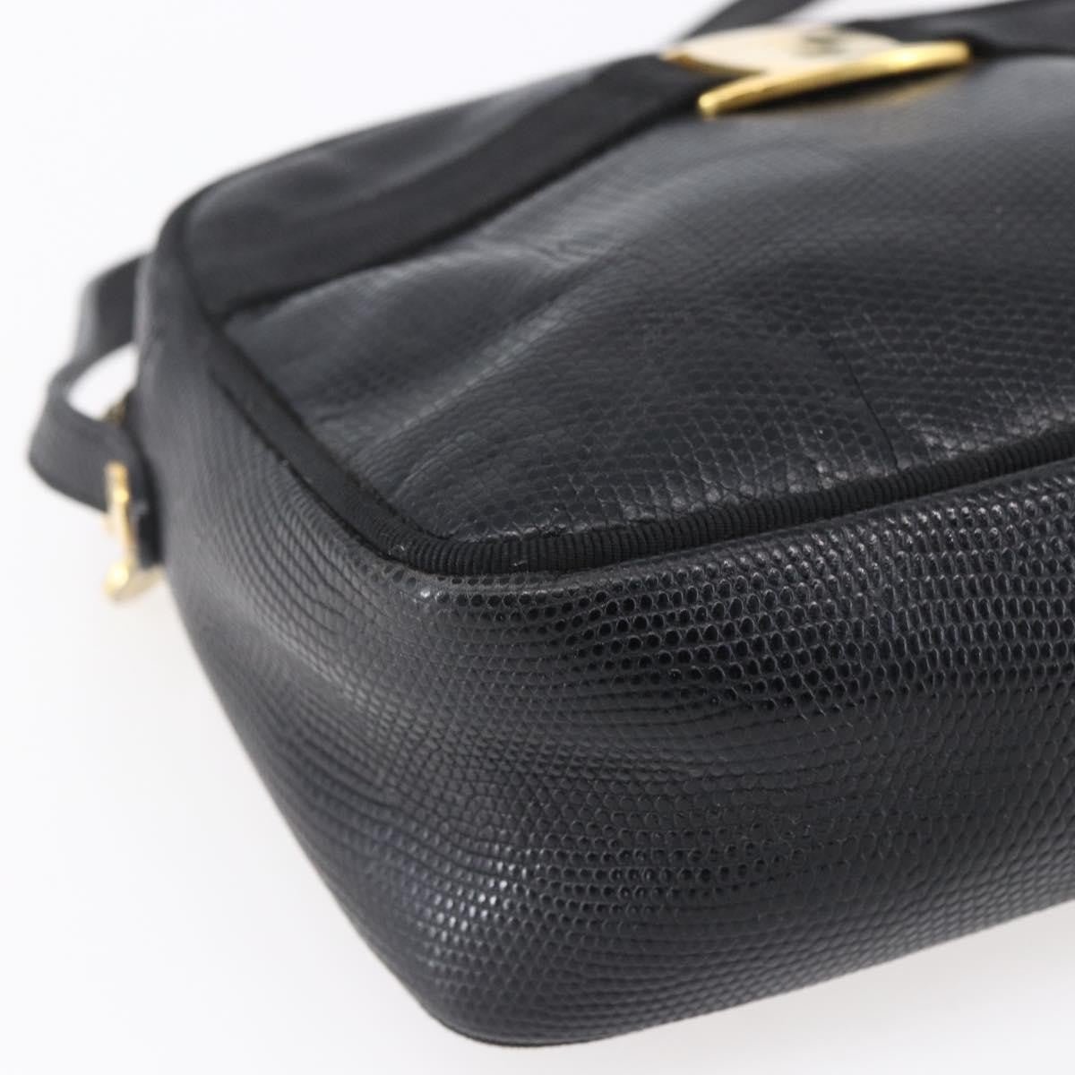 Salvatore Ferragamo Vara Bow camera Shoulder Bag Leather, BLACK, LEATHER, Shoulder bag