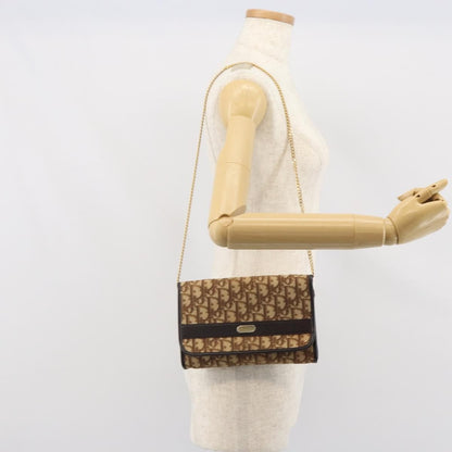 Christian Dior Vintage Trotteur Chain shoulder bag Canvas, BEIGE, CANVAS, Shoulder bag