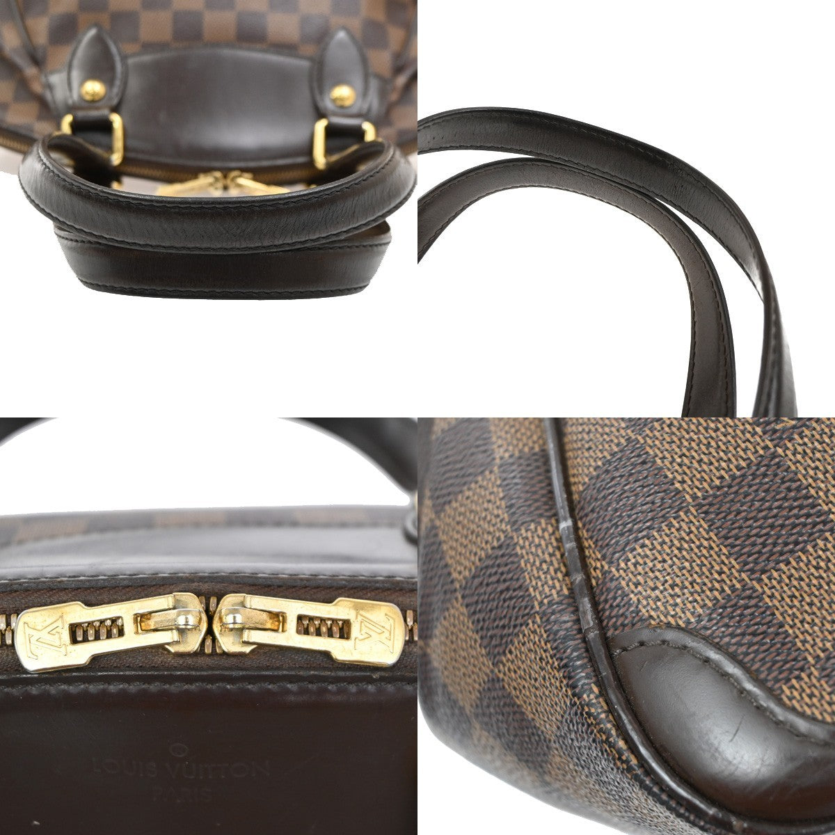 Louis Vuitton Verona Handbag Damier, BROWN, CANVAS, Shoulder bag