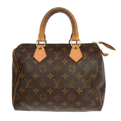 Louis Vuitton Speedy Handbag Monogram Canvas, Brown, Canvas, Handbag