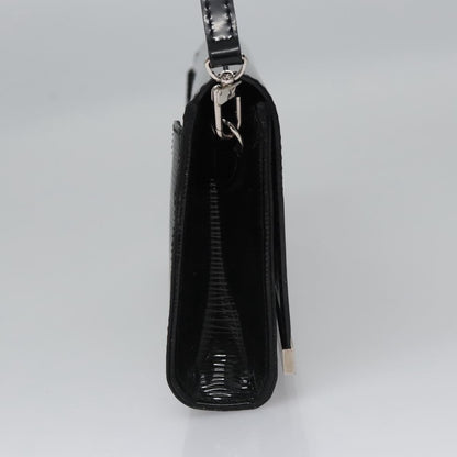 Louis Vuitton Sevigne Clutch Electric Epi Leather, BLACK, LEATHER, Shoulder bag