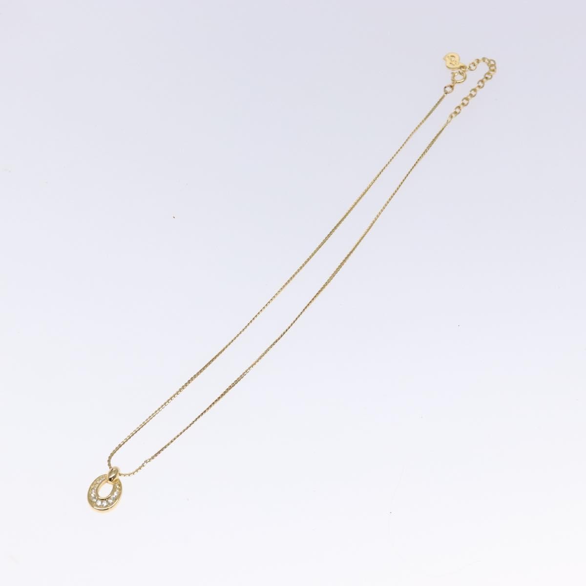 Christian Dior Collar Necklace Metal with Faux Pearls, GOLD, METAL, Necklace