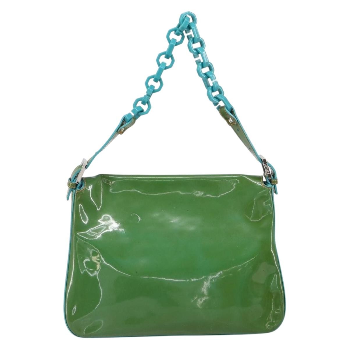 Fendi Forever Big Mama Bag Patent, GREEN, PATENT_LEATHER, Shoulder bag