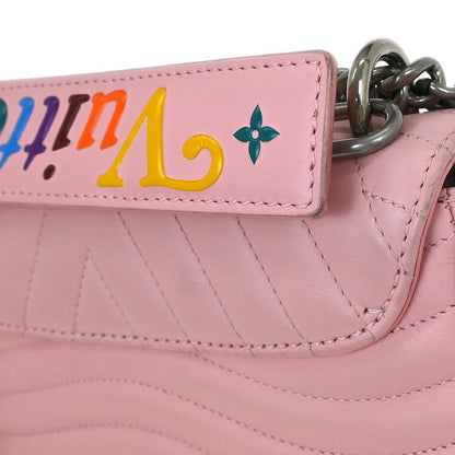Louis Vuitton New Wave Chain Bag Quilted Leather, PINK, LEATHER, Shoulder bag