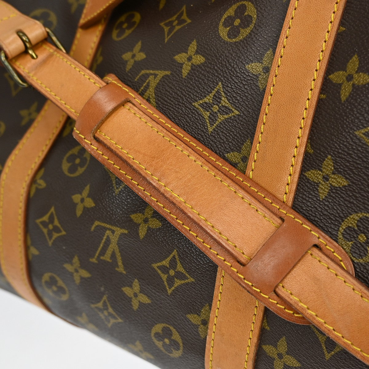 Louis Vuitton Keepall Bandouliere Bag Monogram Canvas, BROWN, CANVAS, Travel bag