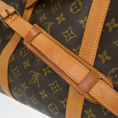 Louis Vuitton Keepall Bandouliere Bag Monogram Canvas, BROWN, CANVAS, Travel bag