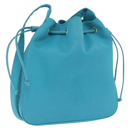 Saint Laurent Vintage Shoulder Bag Nylon, TURQUOISE, NYLON, Shoulder bag